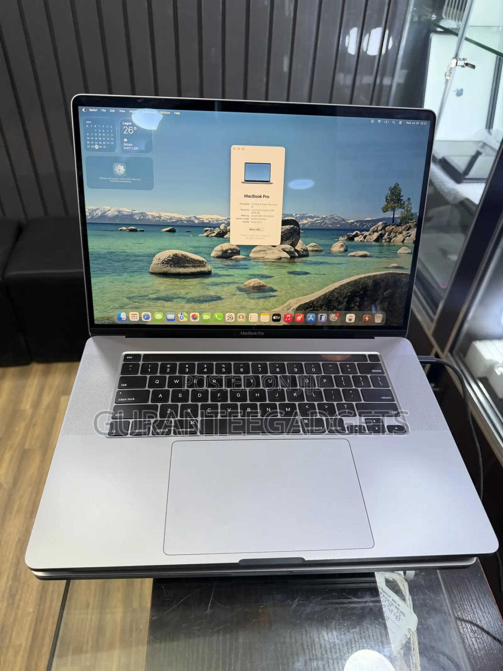 Laptop Apple MacBook Pro 2019 32GB Intel Core i9 SSD 512GB
