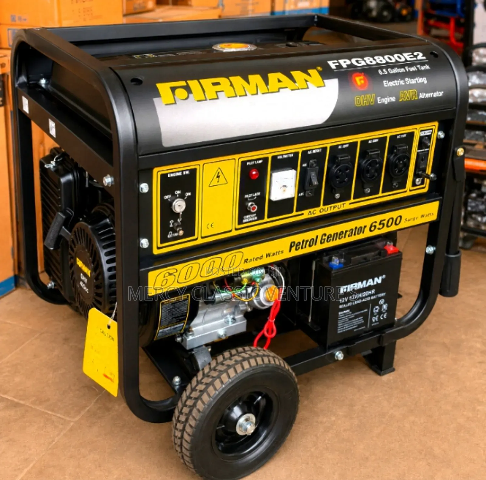 Original Firman FPG8800E2 6.5kVA Generator – Electric Start OHV Engine