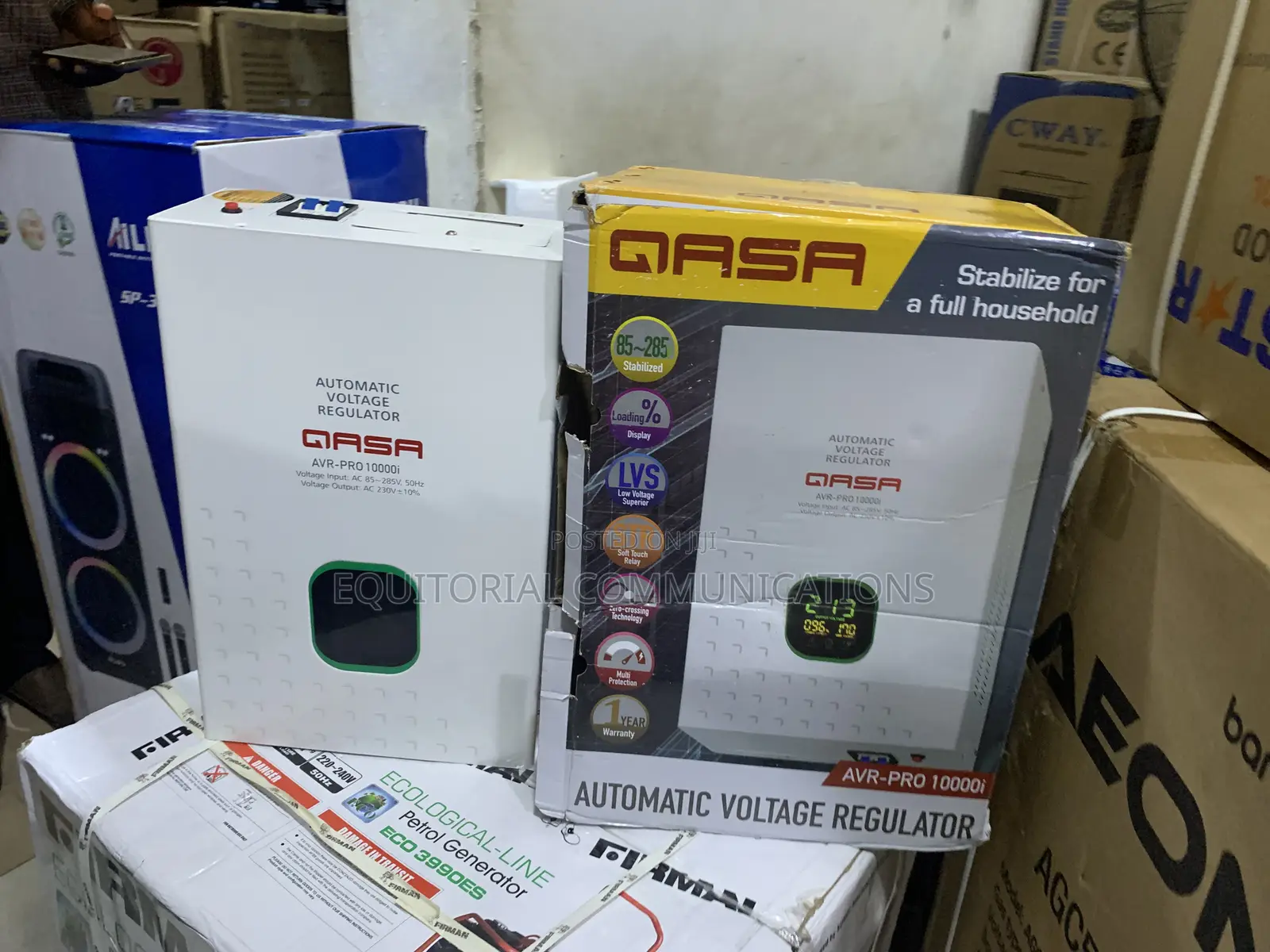 QASA 10000VA Voltage Stabilizer With Overload Protection