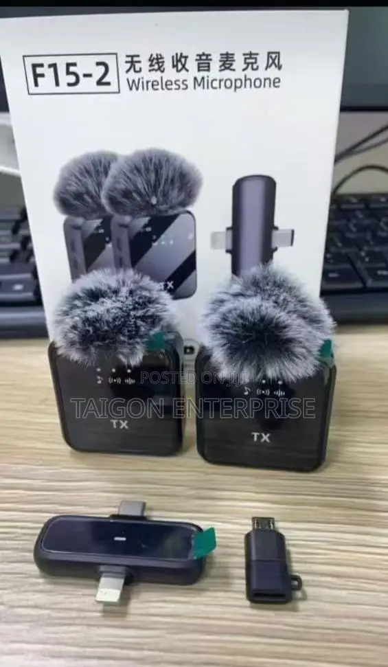 F15-2 (3 in 1) Wireless Microphone With Noise Cancellation