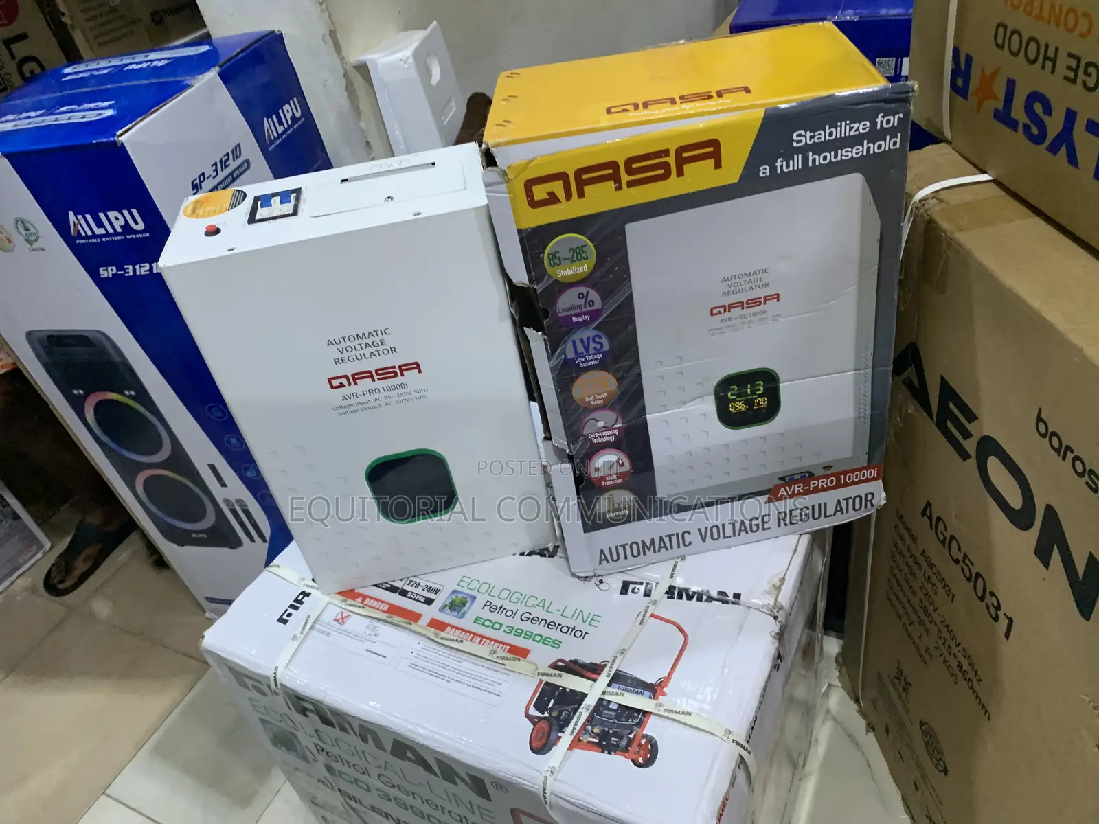 QASA Wall Mount Power Protection 10000Watts Stabilizer