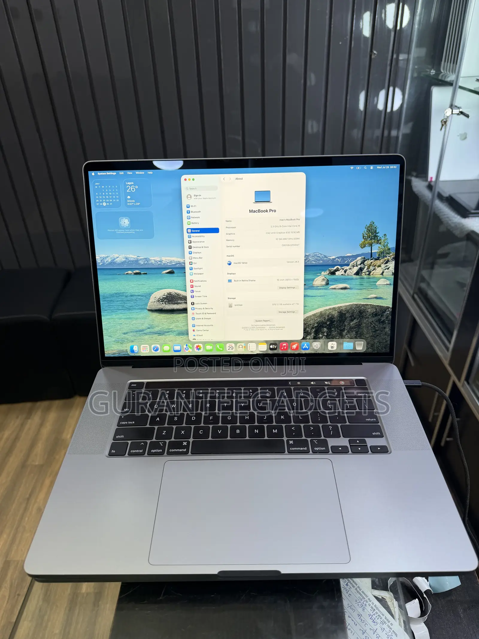 Laptop Apple MacBook Pro 2019 32GB Intel Core i9 SSD 1T