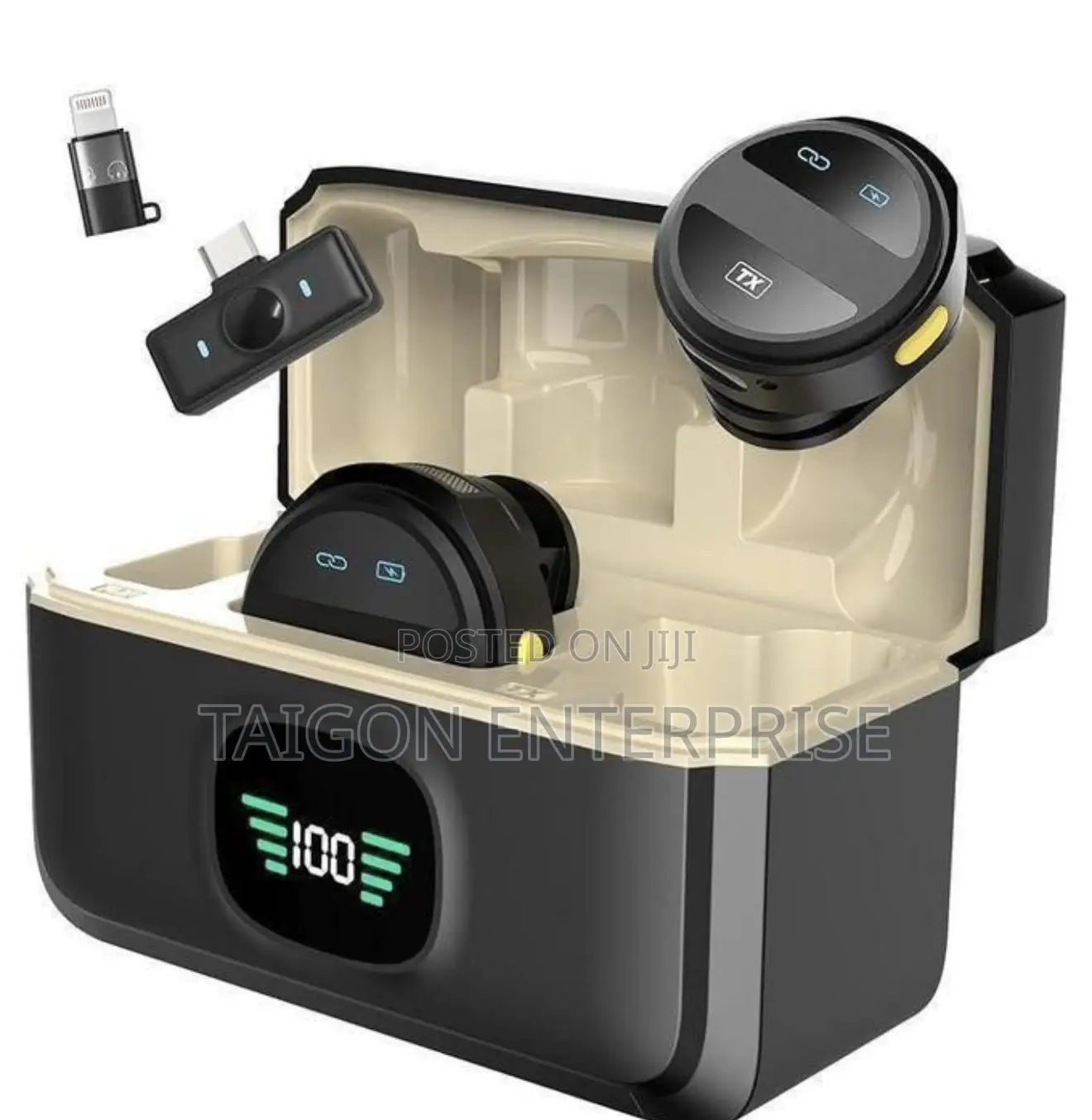 SX21 Wireless Magnetic Microphone Woth Powerbank
