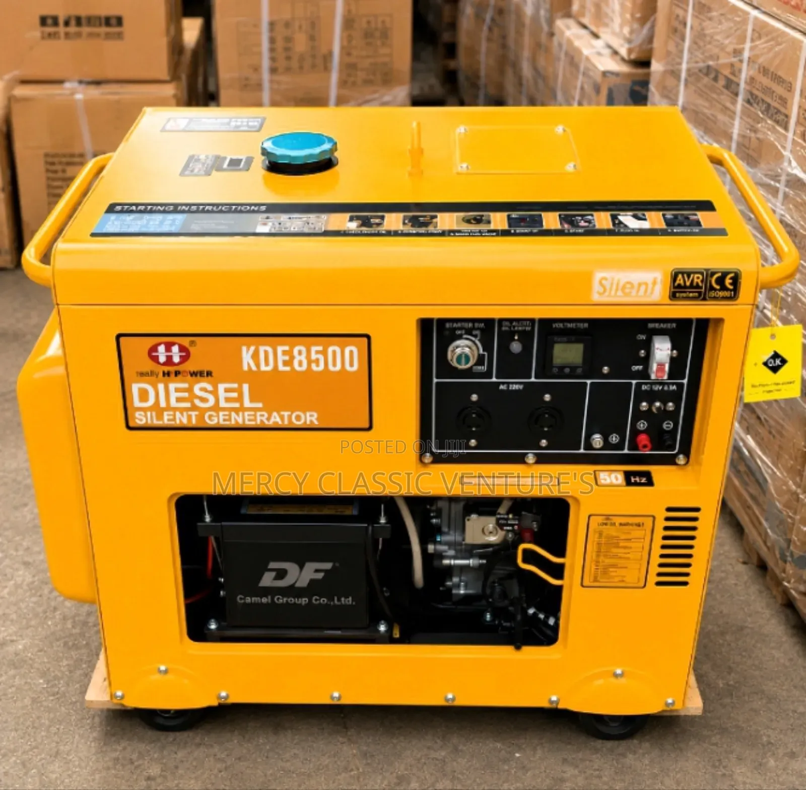 KDE8500 Silent Diesel Generator – 6.5kVA Electric Start, AVR System