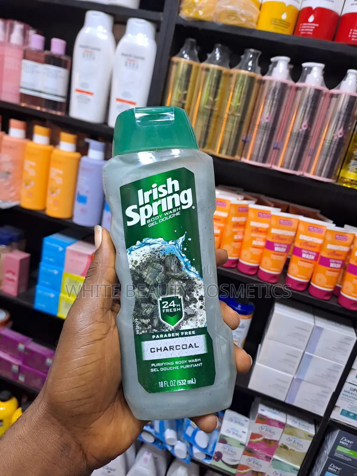 This Is an Irish Spring Scrub Body Wash,