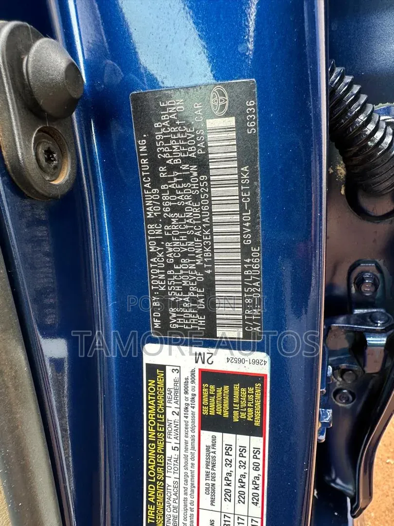 Toyota Camry SE V6 4dr Sedan (3.5L 6cyl 6AM) 2010 Blue