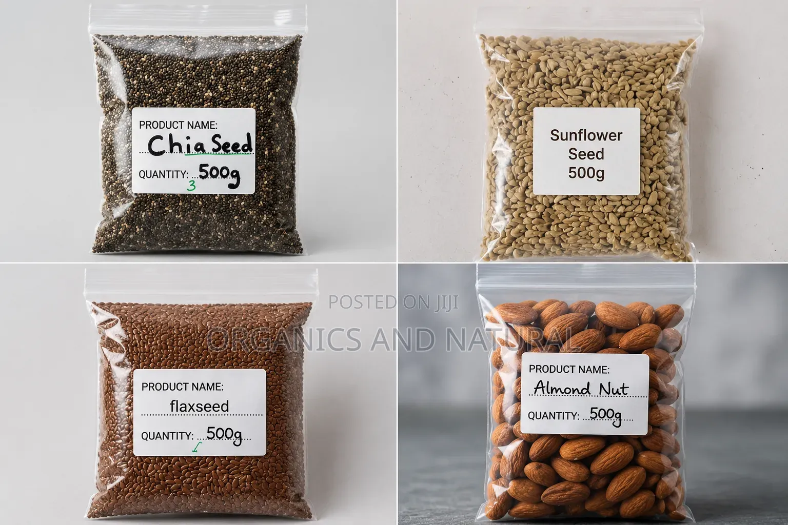 Chiaseed, Almond Nut, Walnut, Flaxseed for Super Brain in Children