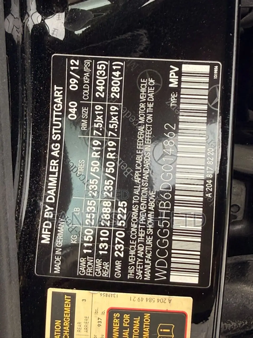 Mercedes-Benz GLK-Class 350 4MATIC 2013 Black