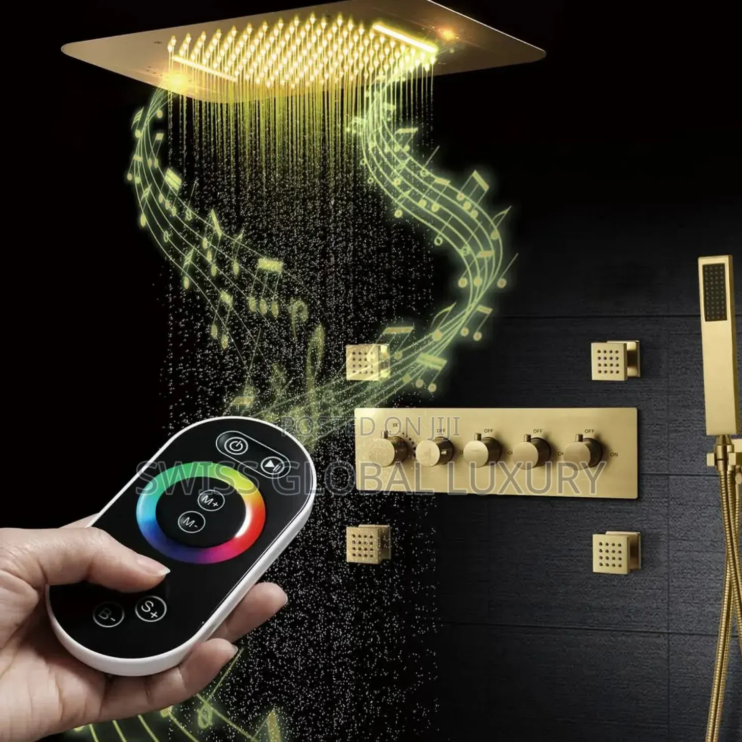 High Quality Thermostatic Conduit Shower With Bluetooth