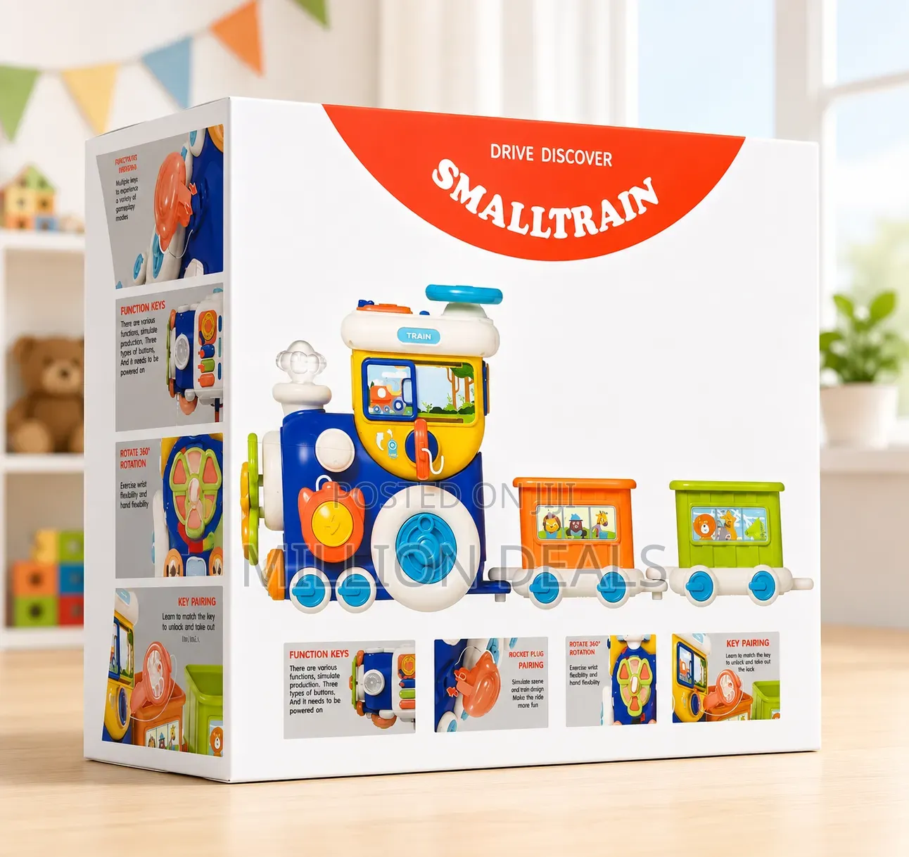 Light N Sound Baby Detachable SmallTrain Kids Toy Ages 12mnths