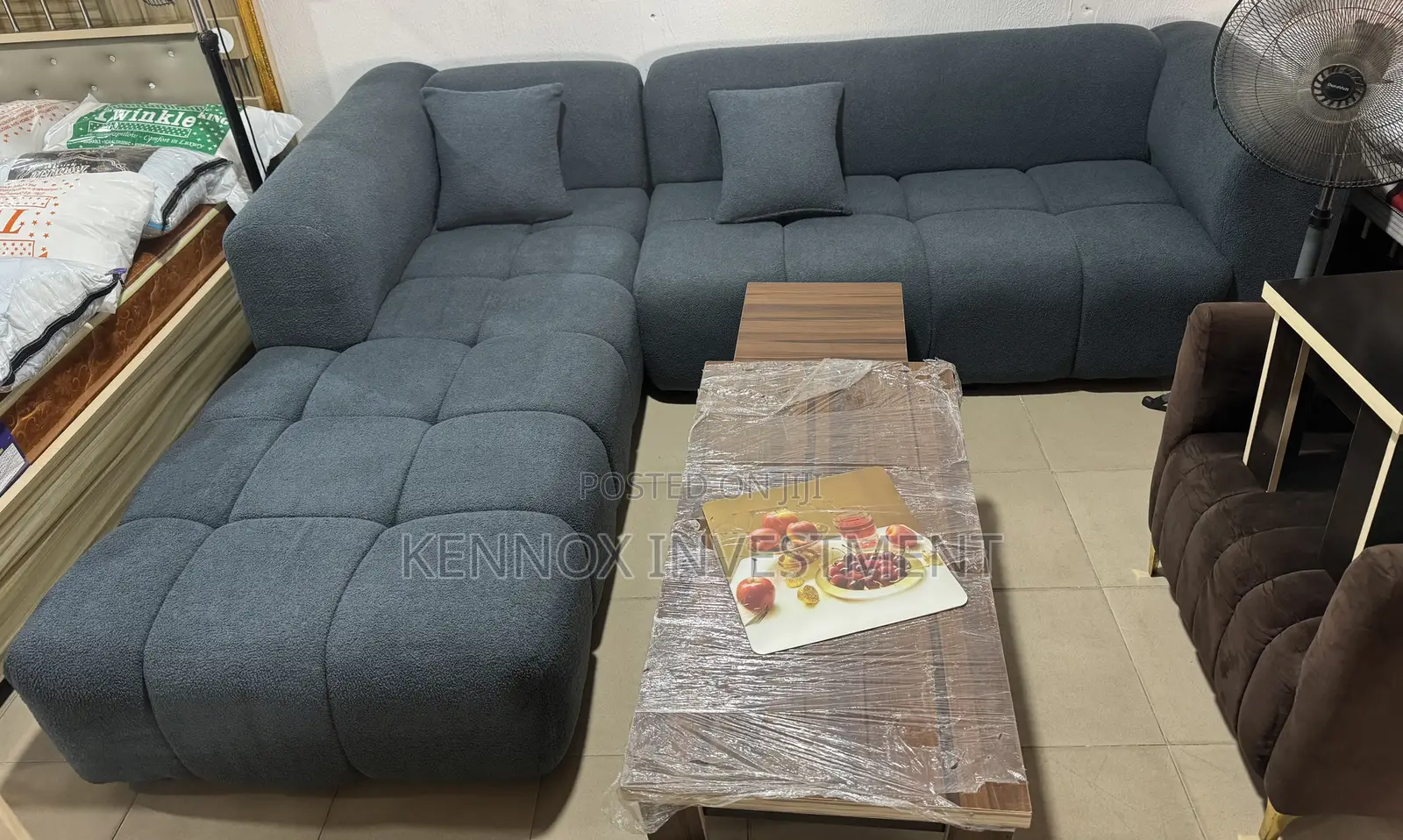 6 Seaters L Shape Sofa, Made With High Quality Materials 