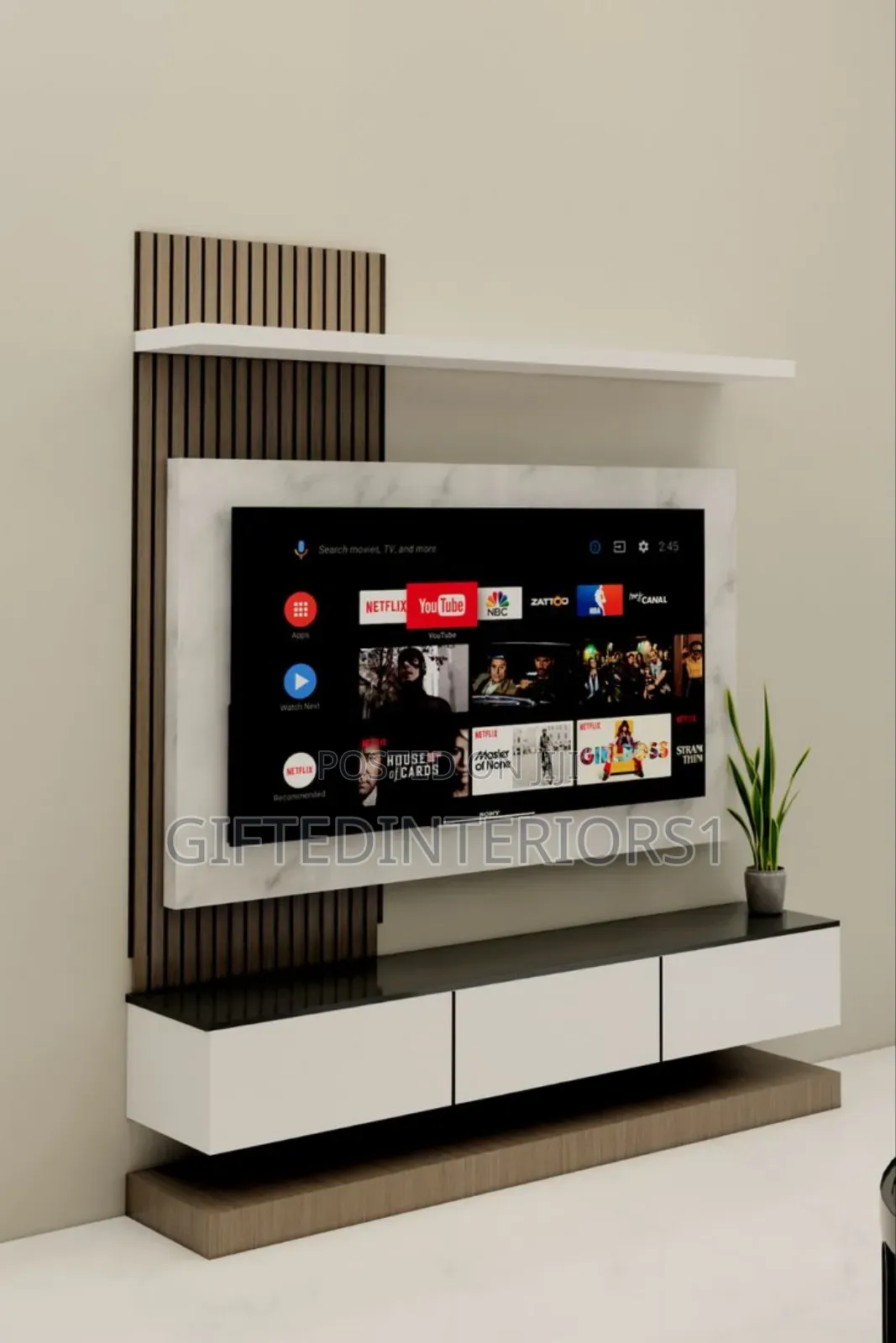 Nice Simple but Classy TV Stand With Lights