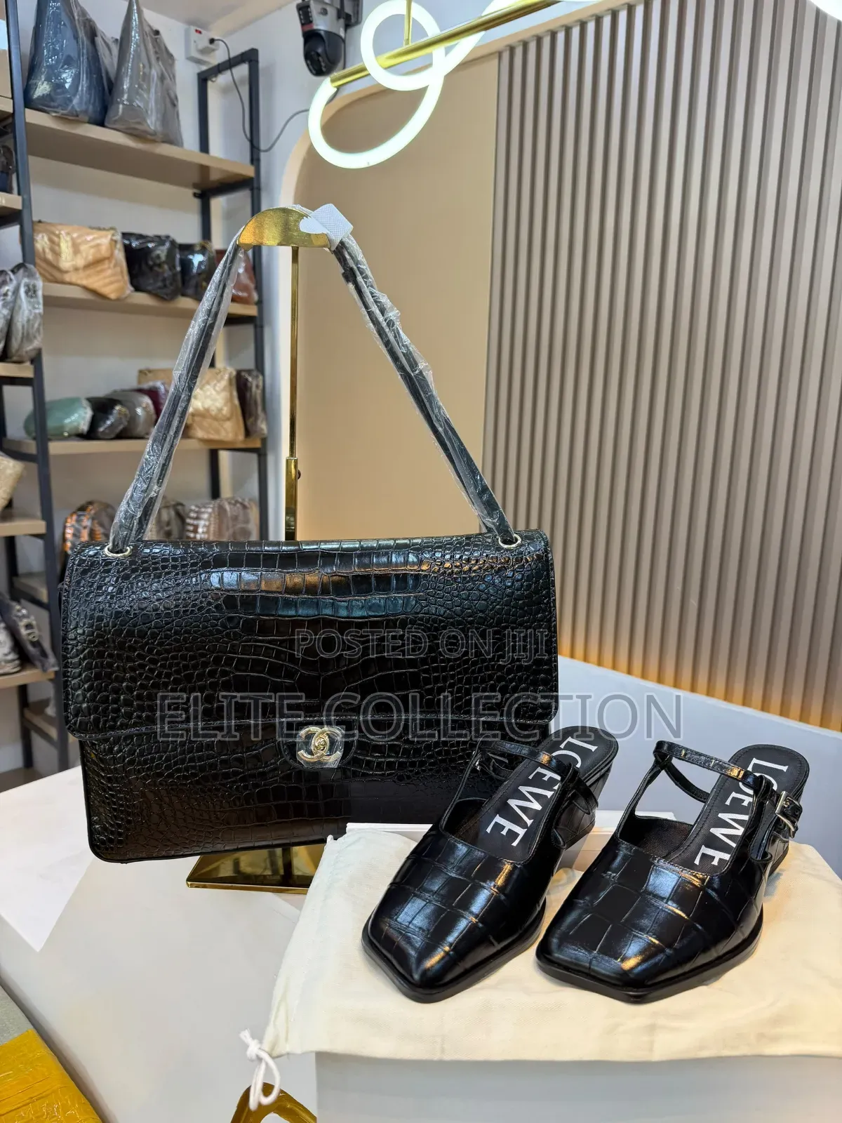 ORIGINAL Jumbo Size Bag Loewe Wedge Slippers
