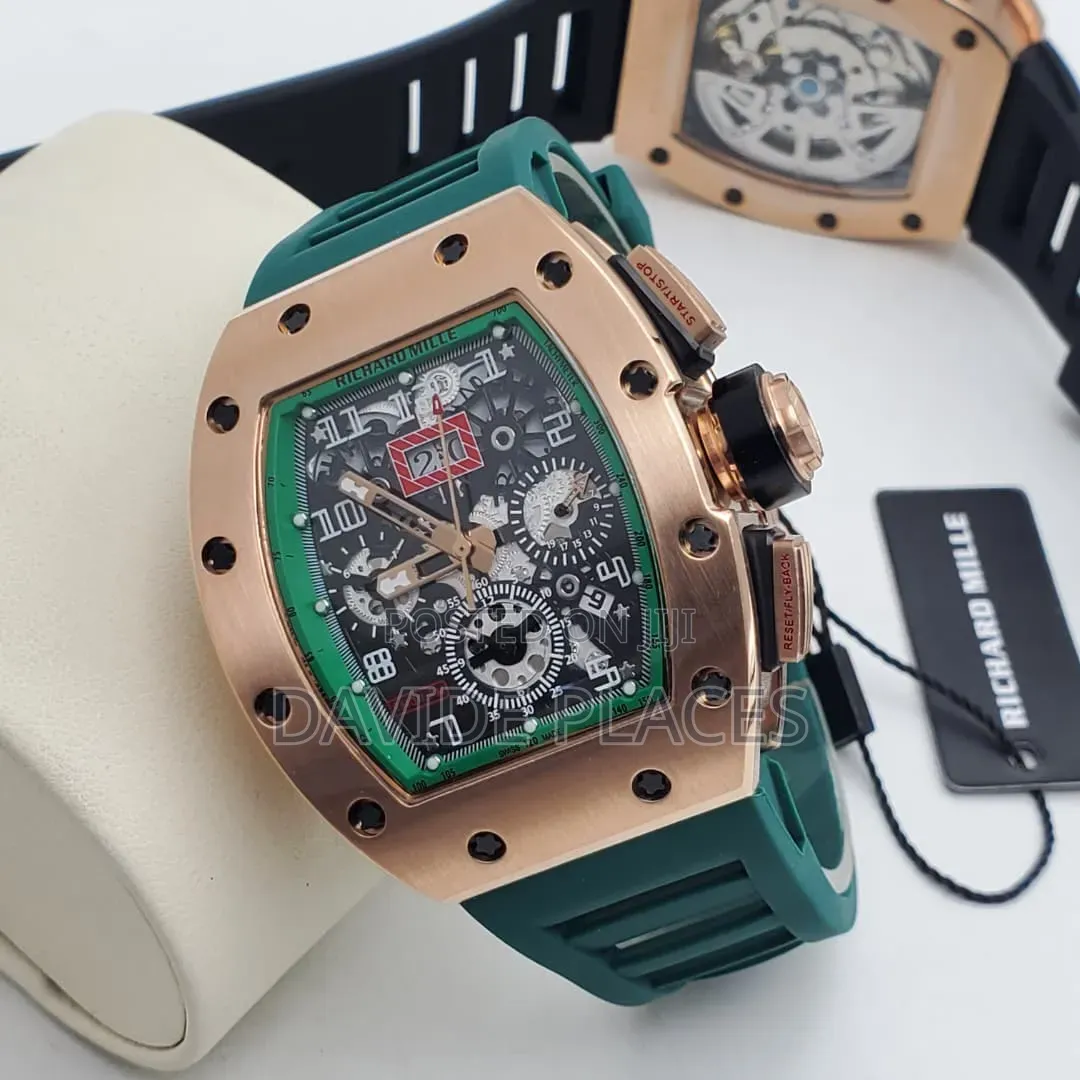 Richard Mille Rm-001 Rose Gold Chronograph Unisex Wristwatch