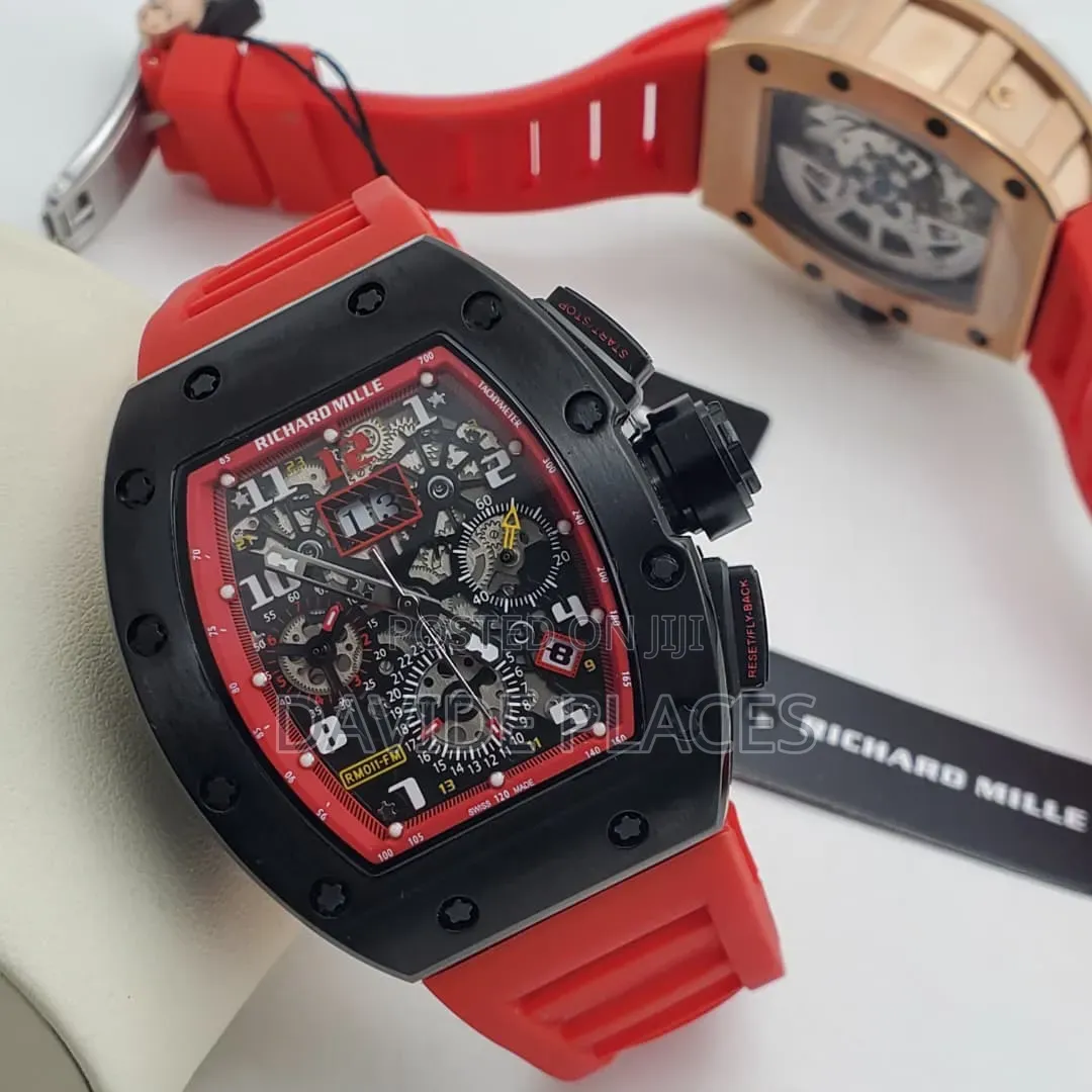 Richard Mille Rm-001 Rose Gold Chronograph Unisex Wristwatch