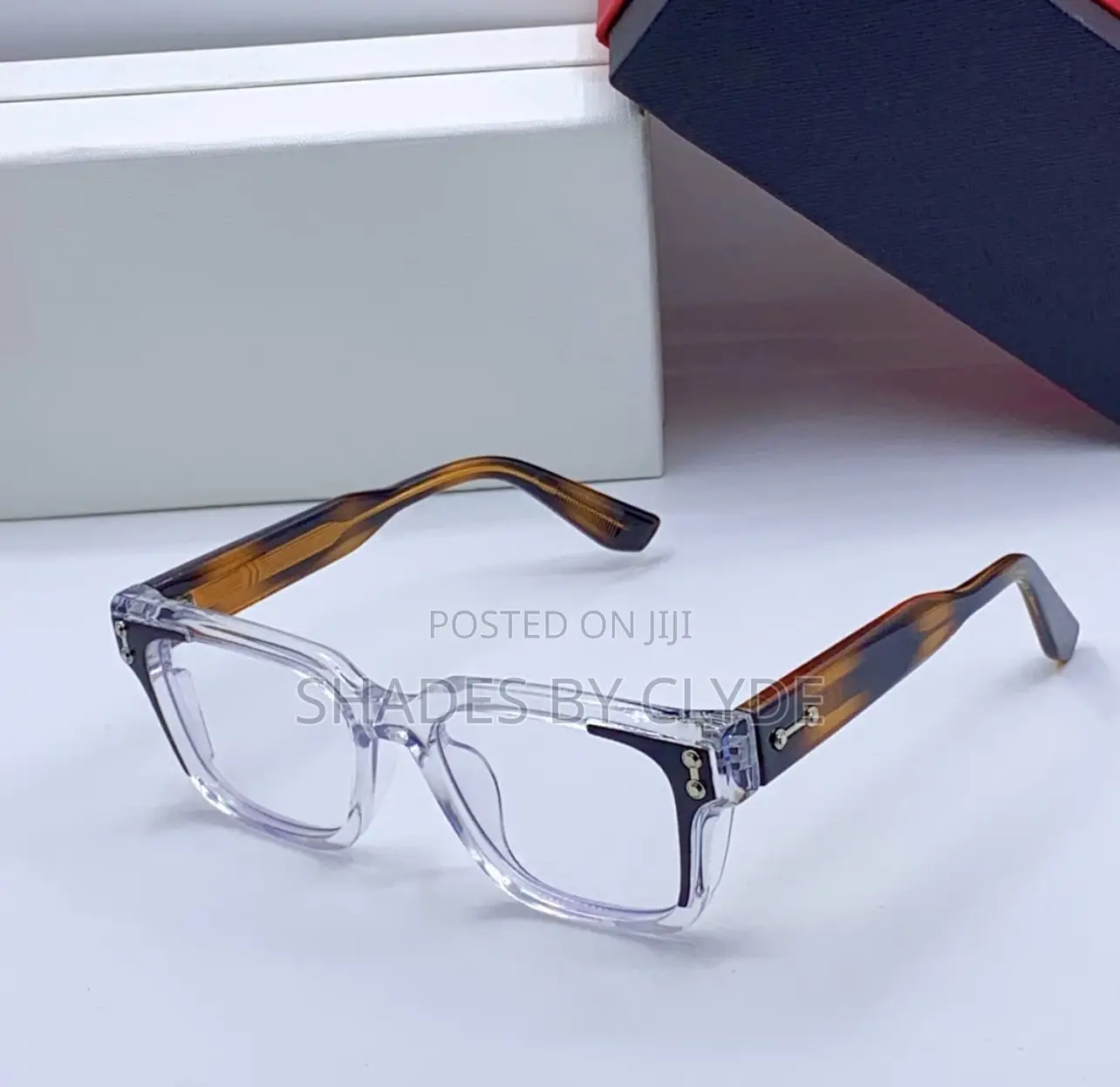 Chic Clear Tortoise Shell Eyeglasses - Brand New!