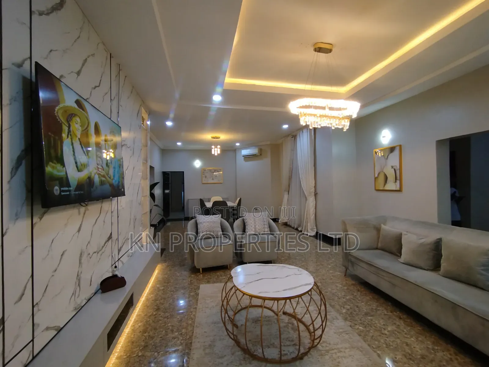 Furnished 3bdrm Apartment in Furnished And, Guzape District for rent