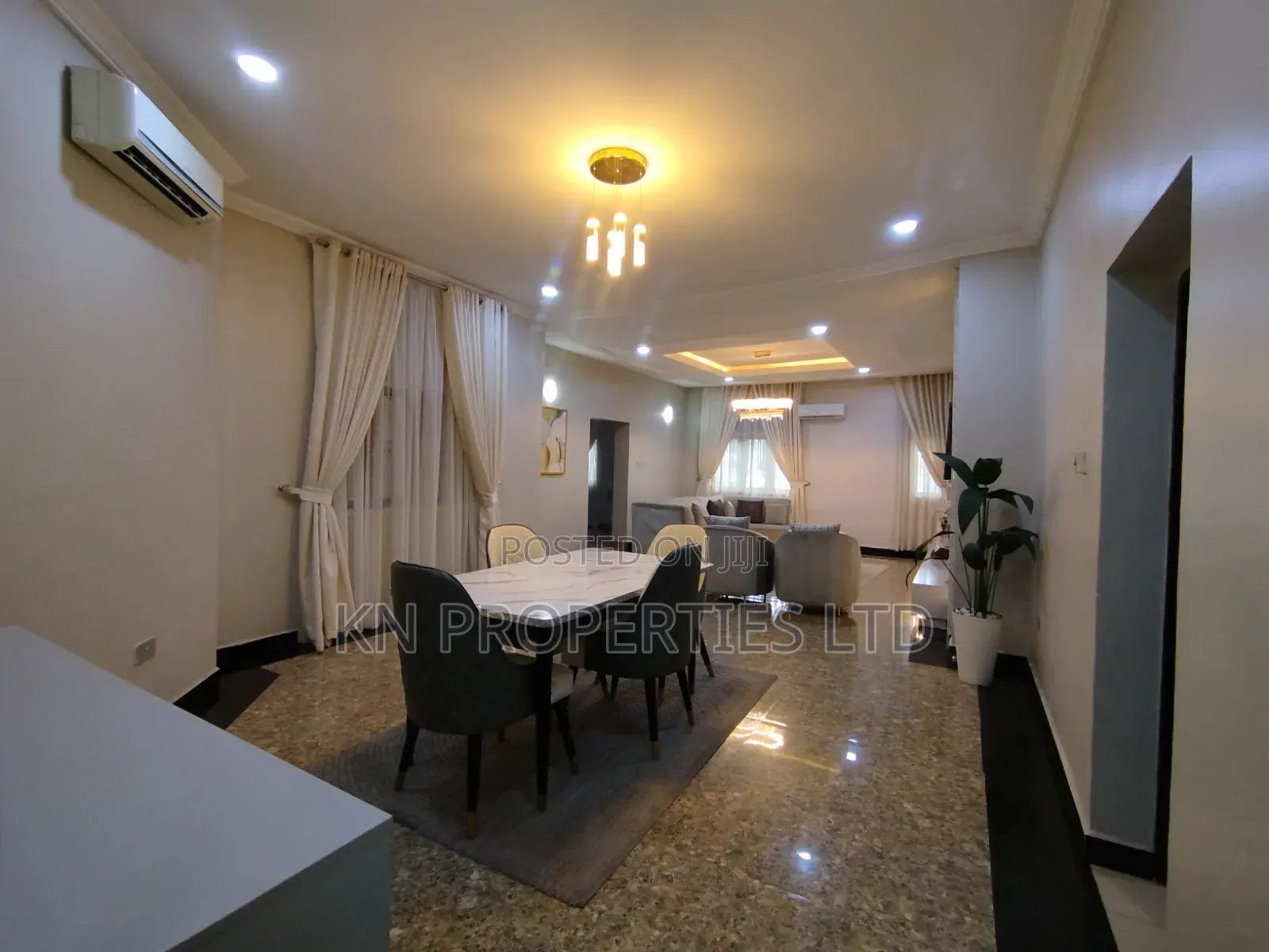 Furnished 3bdrm Apartment in Furnished And, Guzape District for rent