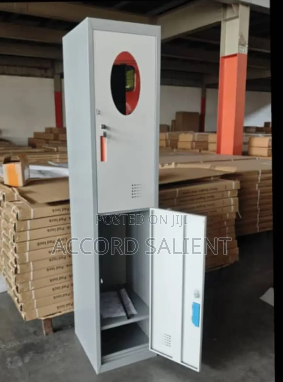 2 Door Metal Workers Wardrobe