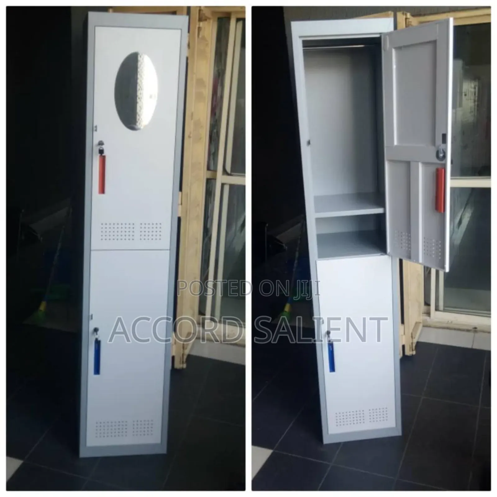 2 Door Metal Workers Wardrobe