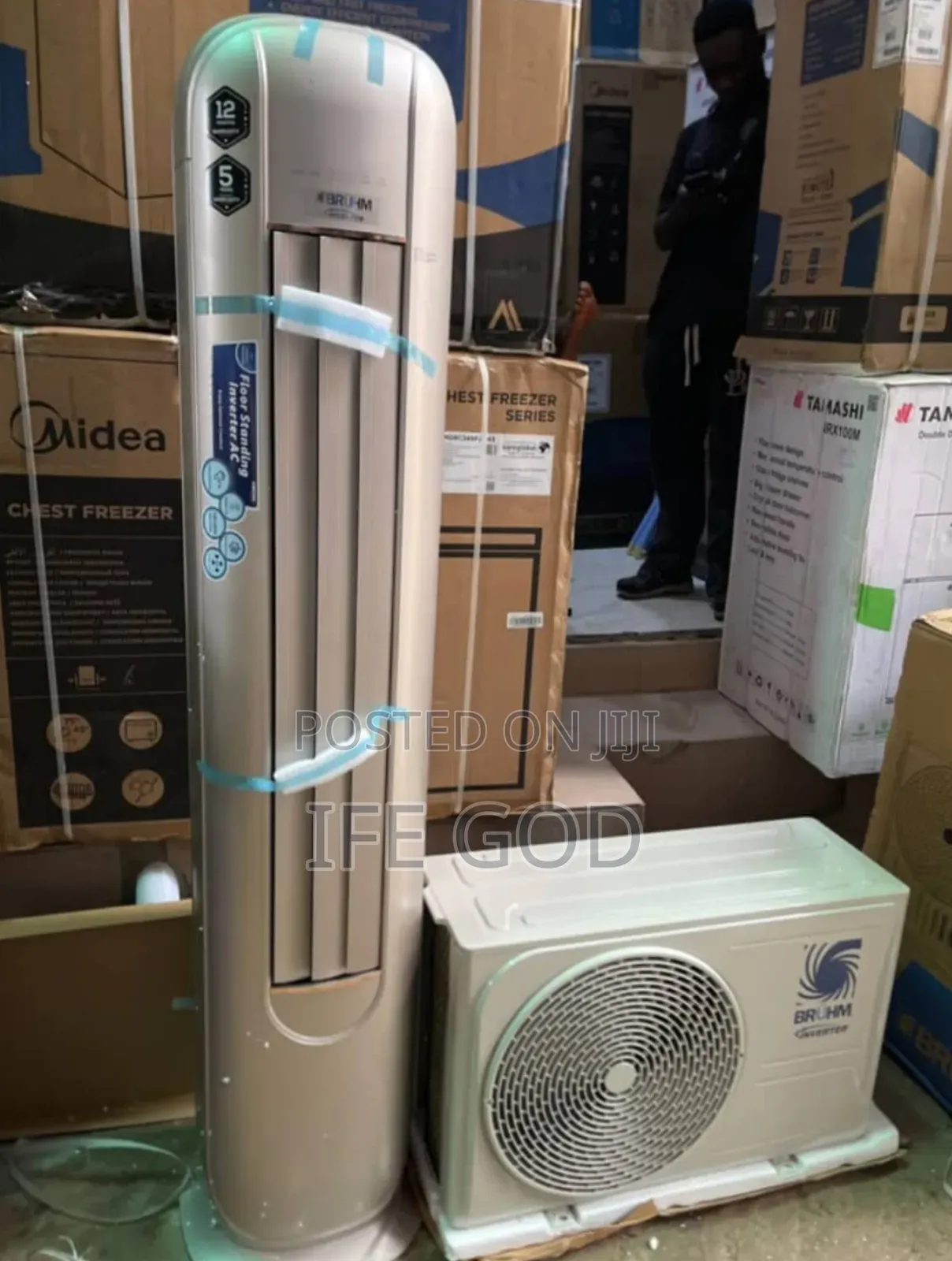 Original BRUHM 2 HP Inverter R410a Air Conditioner Standing Unit