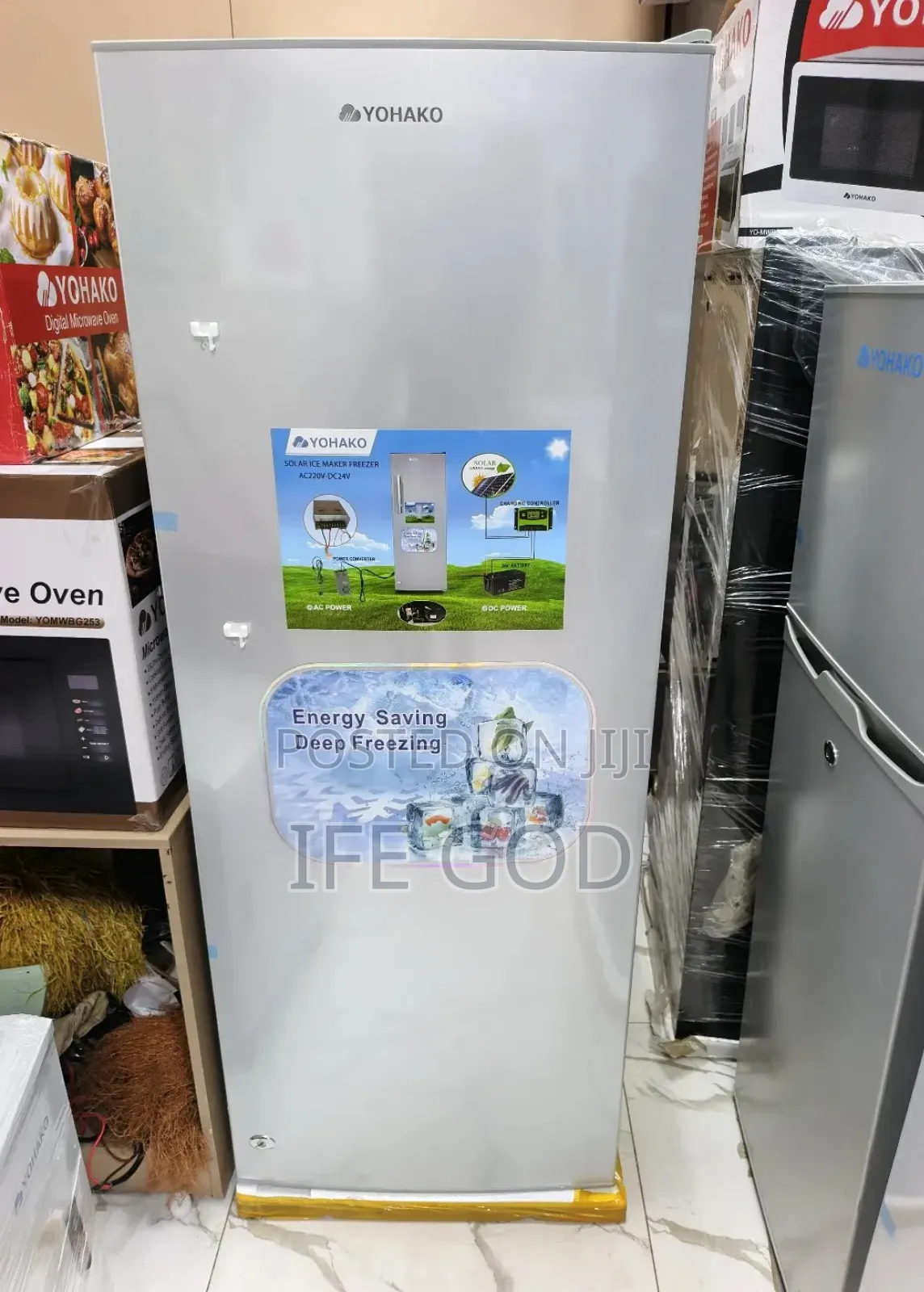 Original Quality YOHAKO 10Setp Inverter AC, DC Solar ICE Block Freezer