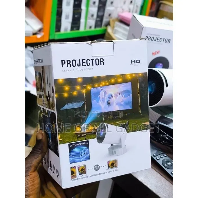 HY300 Pro Max Projector Inbuilt Battery Smart Portable