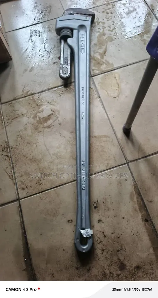 RIDGID Pipe Wrench 48 Inches Aluminum