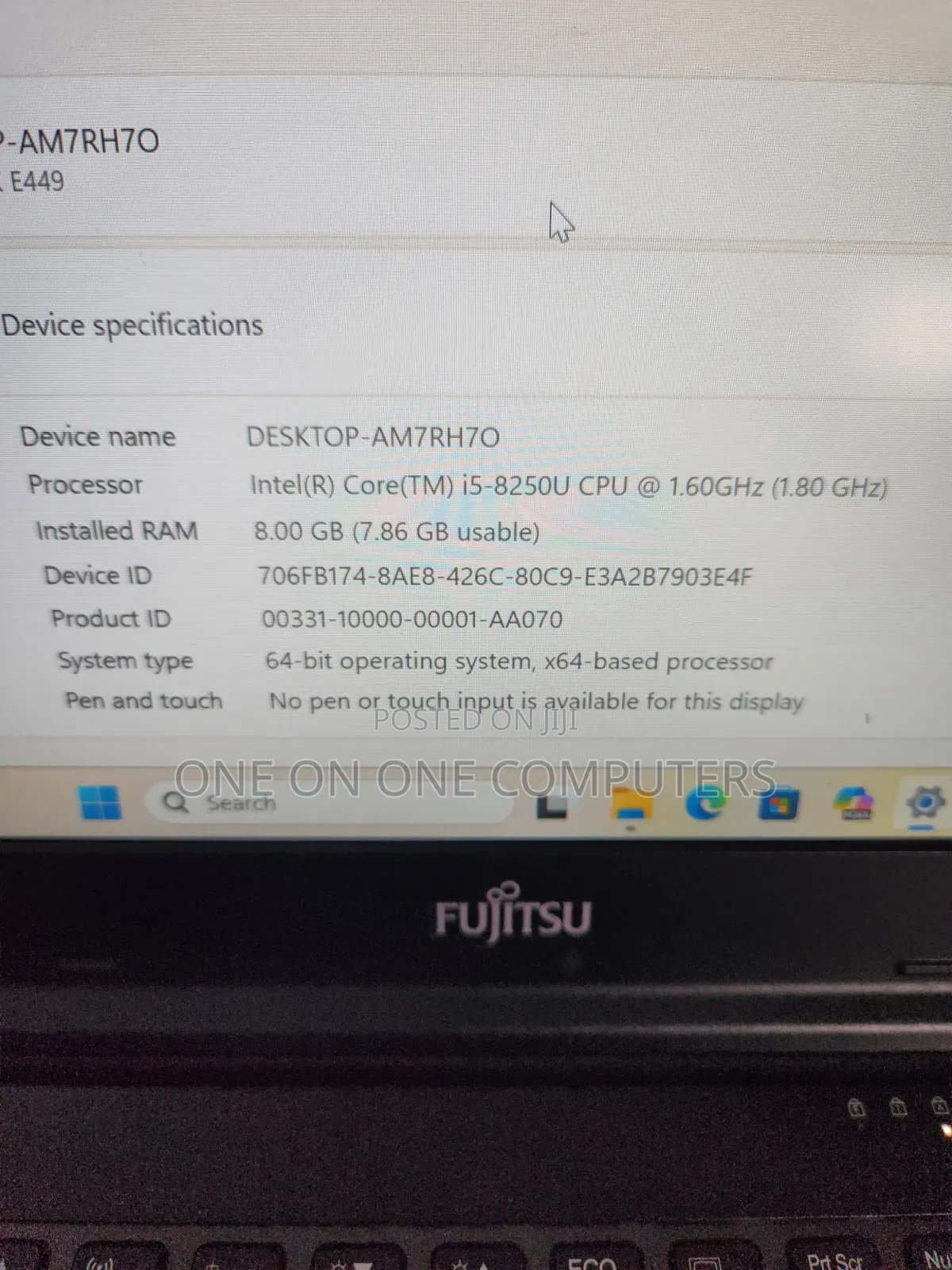 Laptop Fujitsu Lifebook E449 8GB Intel Core i5 SSD 256GB