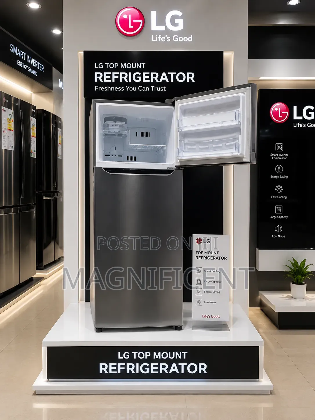 LG GL-B242PQKB 260L Double Door Refrigerator – Brand New in Box