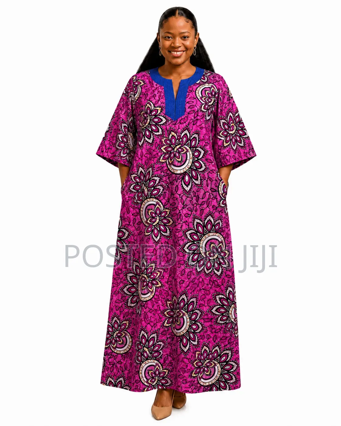 Bubu Dress, Stoned Ankara Bubu Dress