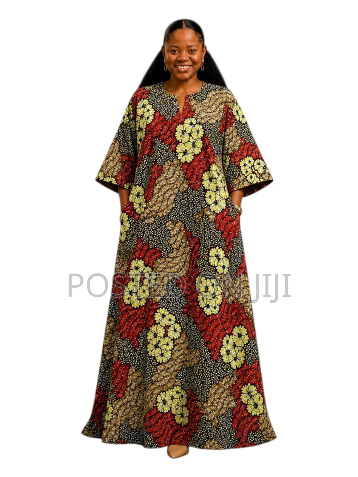 Bubu Dress, Stoned Ankara Bubu Dress