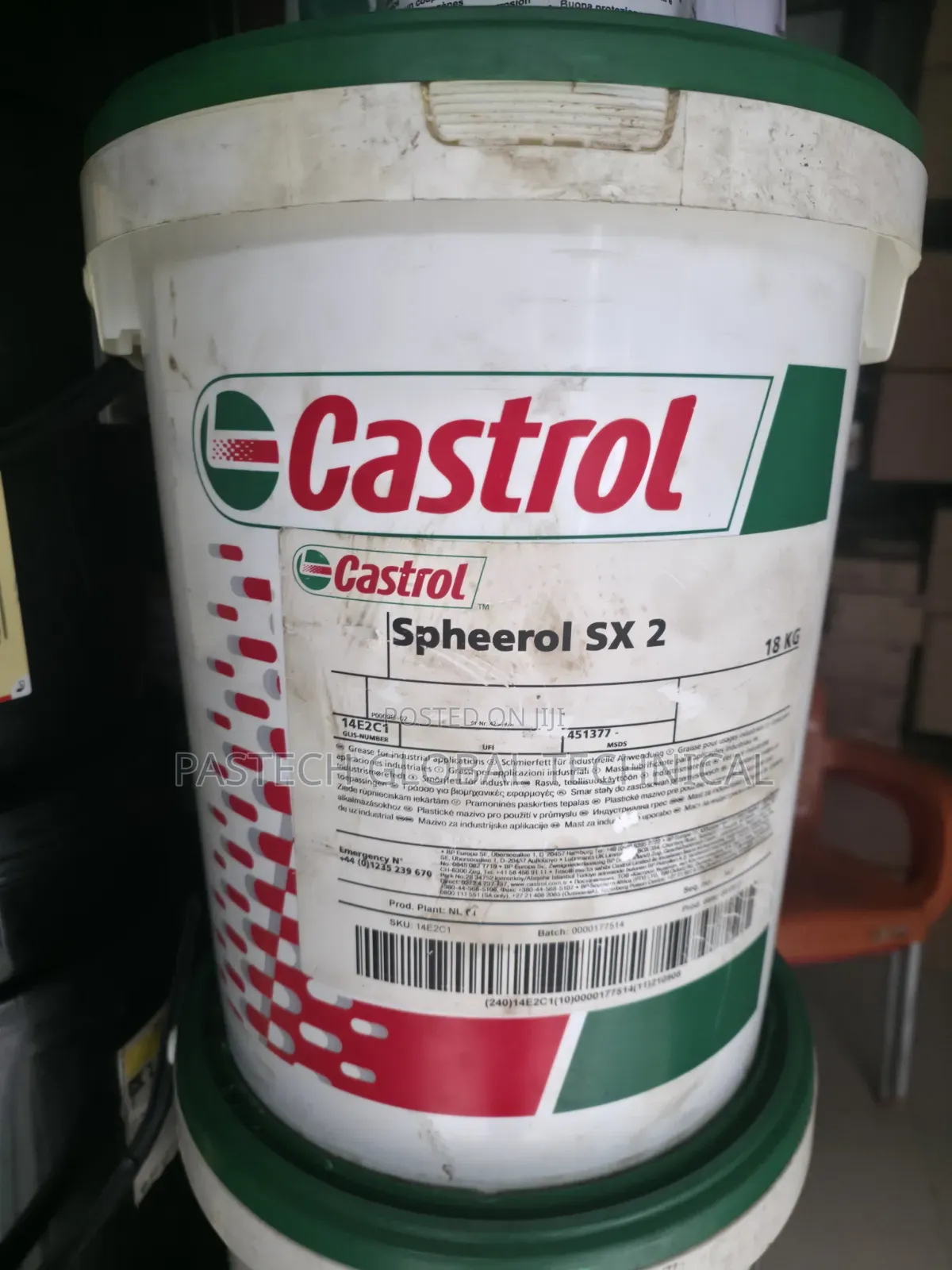 Castrol Spheerol SX 2--Premium Multi-Purpose Grease 18kg