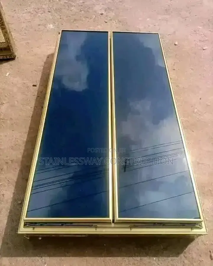 Gold Aluminum Profile Down Suffering Window