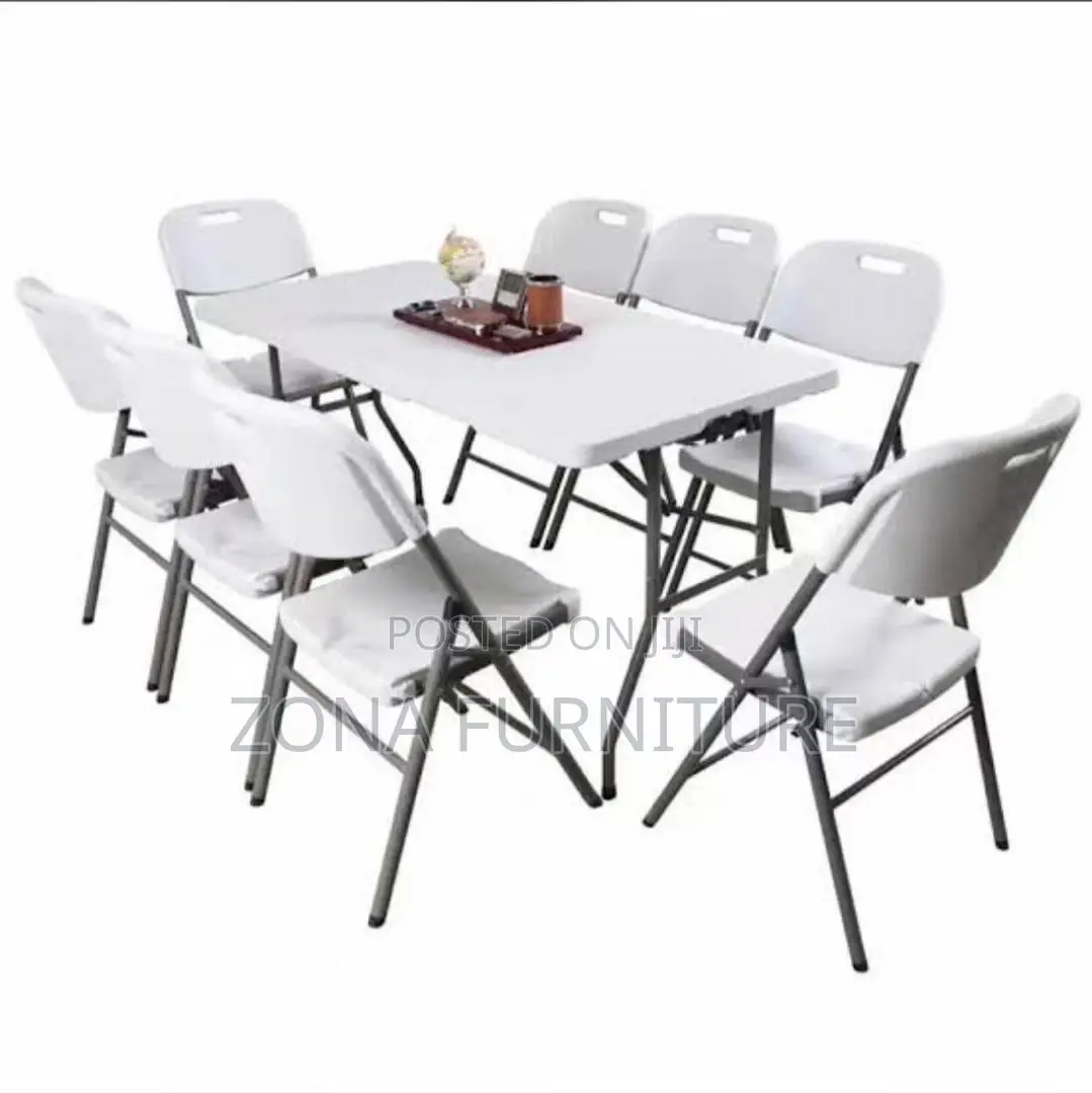 Set of Foldable Plastic Table and Chairs