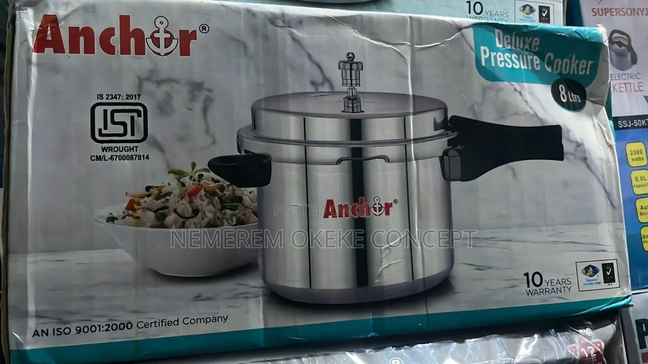 8 Litres Anchor Deluxe Pressure Cooker