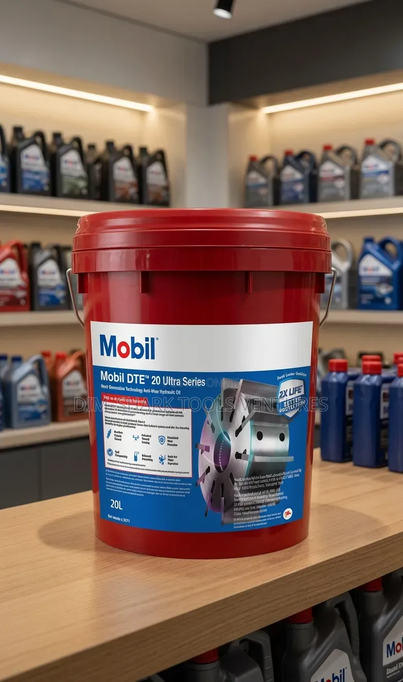 20-Liter Pail of Mobil DTE 20 Ultra Series Anti-Wear Hydraulic Oil