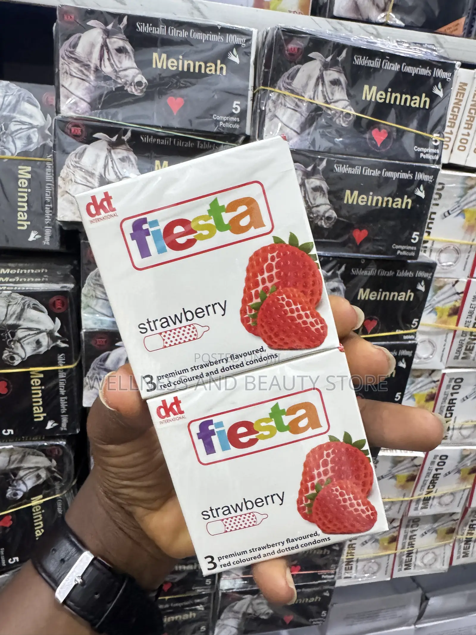 DKT Fiesta Strawberry Condom