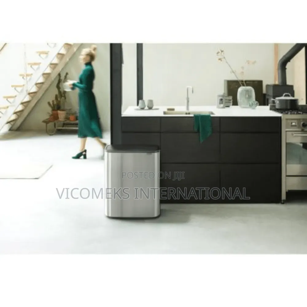Touch Bin, 2 X 30L Matt Steel Fingerprint Proof
