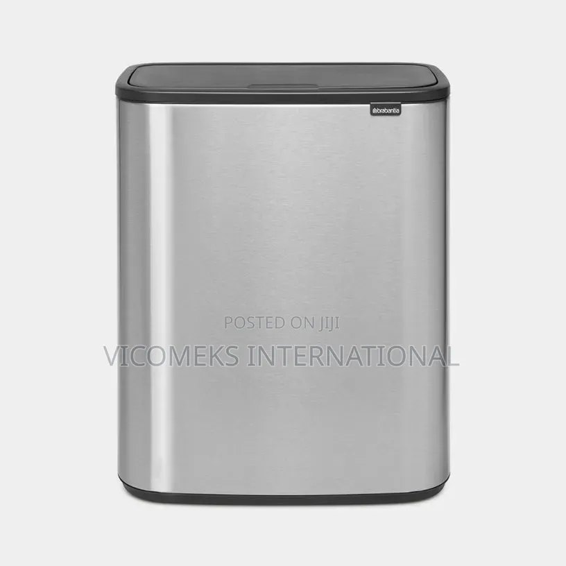 Touch Bin, 2 X 30L Matt Steel Fingerprint Proof