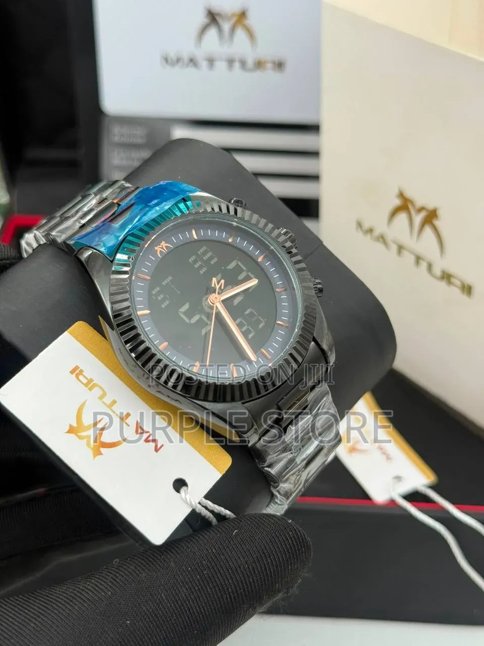 Matturi Digital and Analog Watches