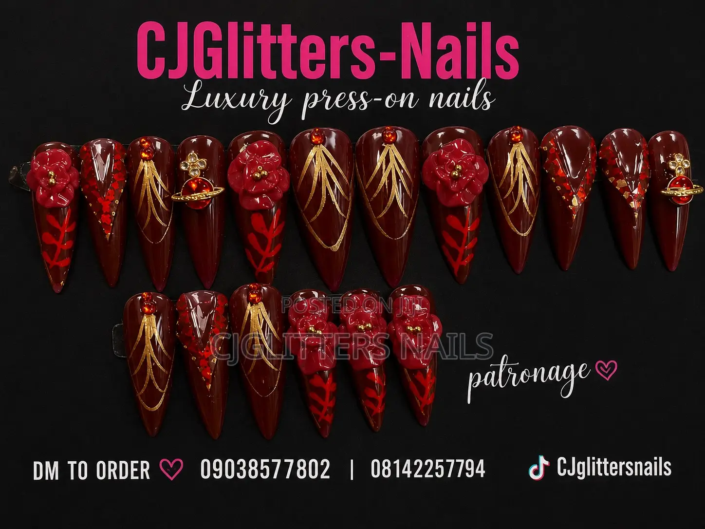 Custom Press-on Nails in Abuja