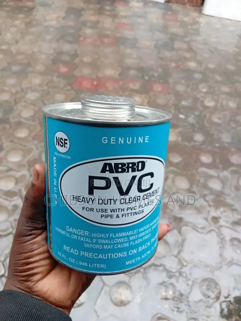 ABRO Heavy Duty Clear PVC Cement 946ml