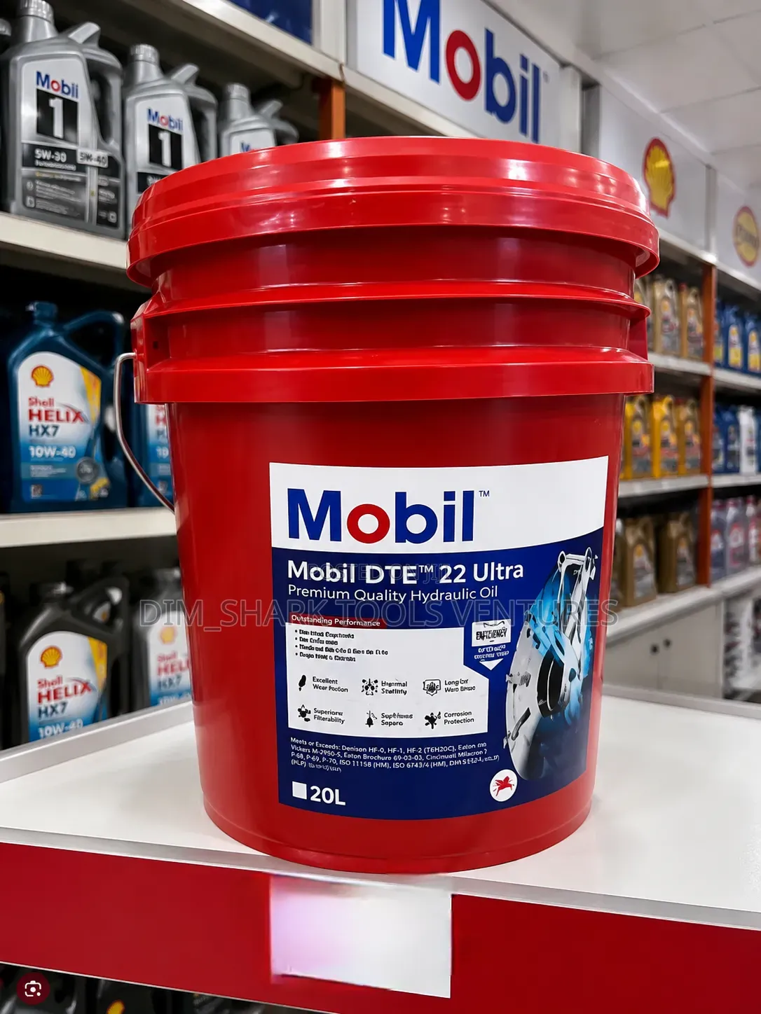 20-Liter Pail of Mobil DTE 22 Ultra Premium Quality Hydraulic Oi