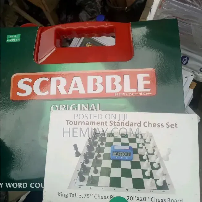 Standard Scrabble Board and a Free Clock/Timer
