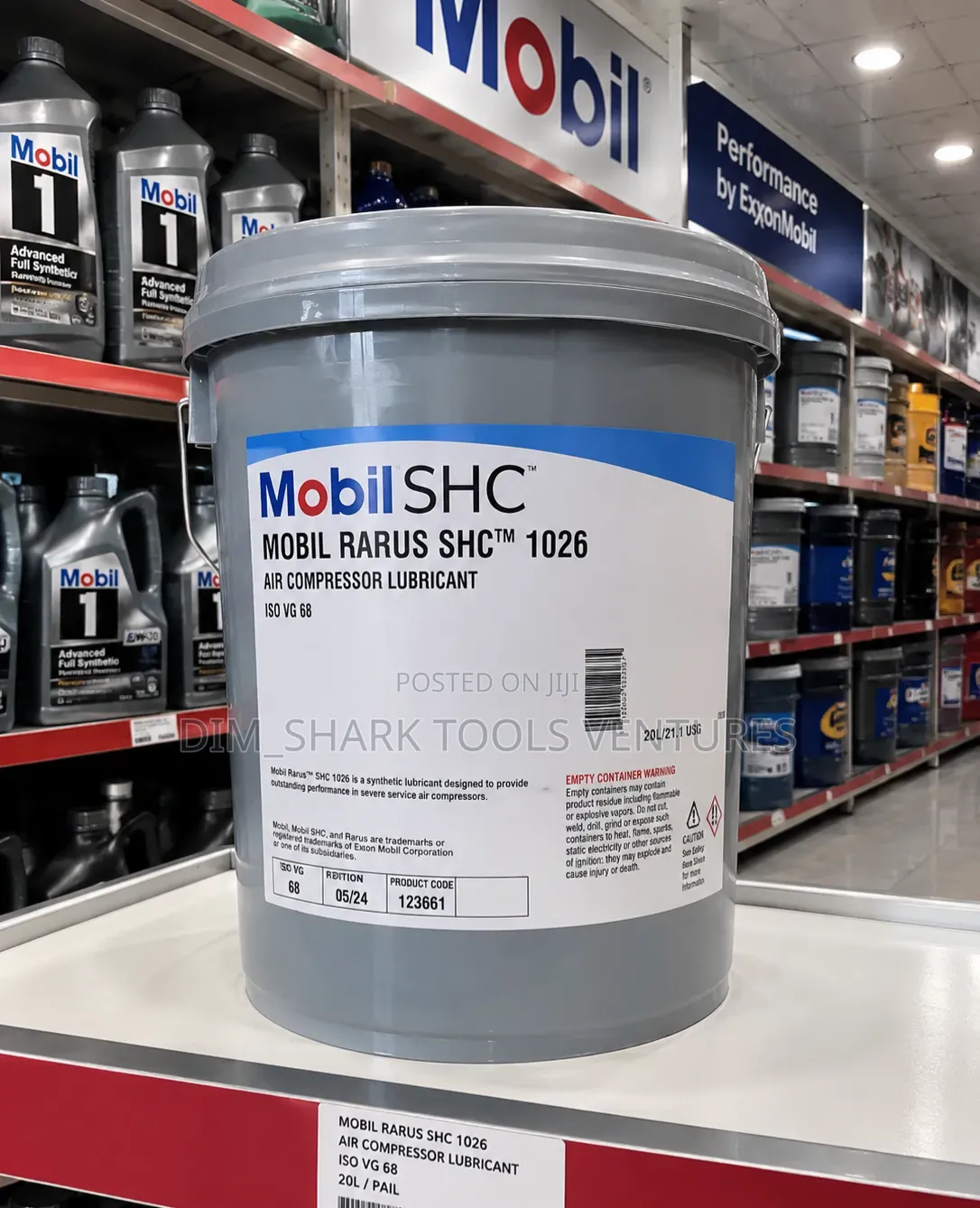 20-Liter of Mobil Rarus SHCTM 1026 Synthetic Air Compressor Lubricant