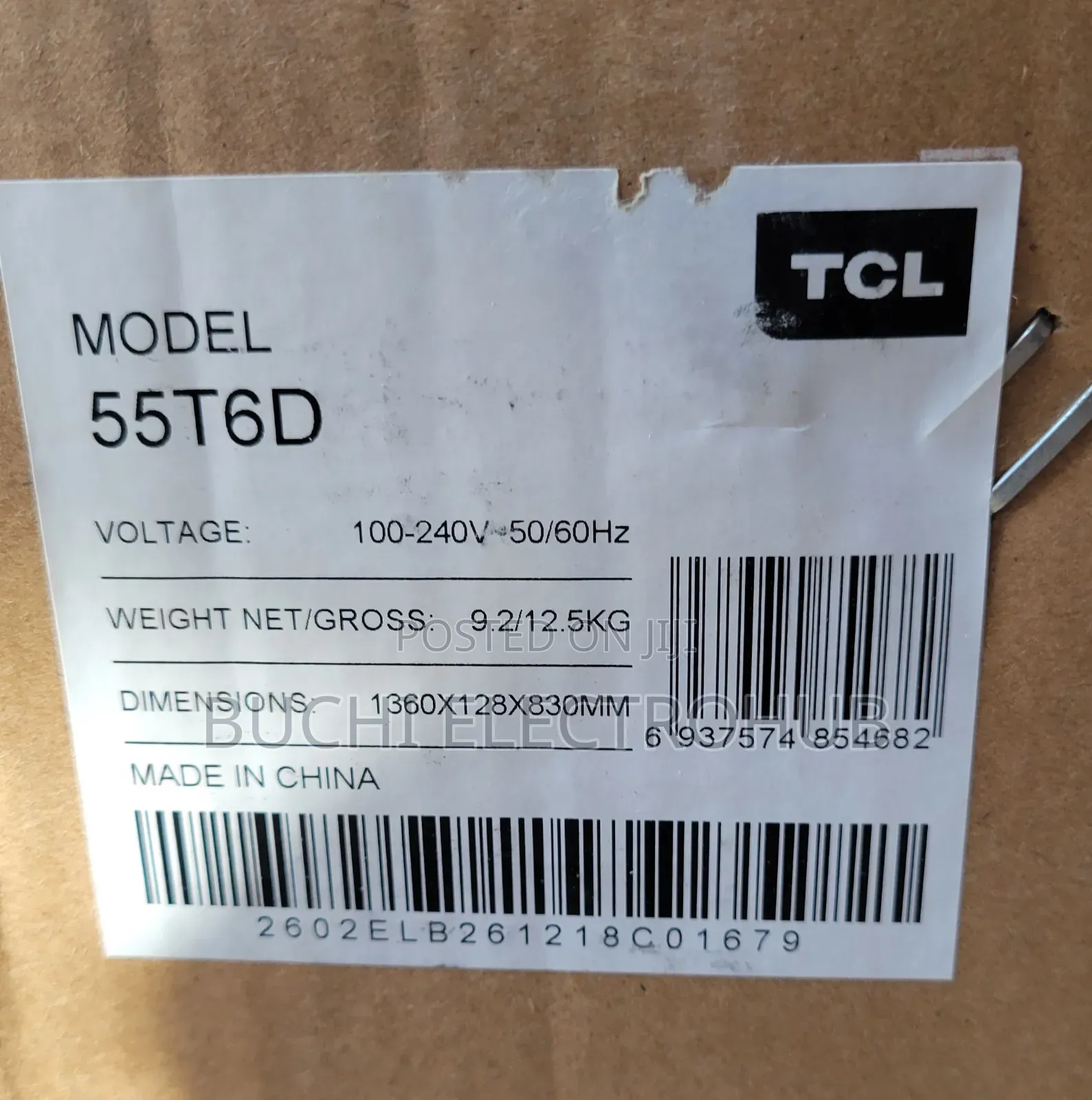 TCL 55” Inch Qled Smart TV (55t6d)