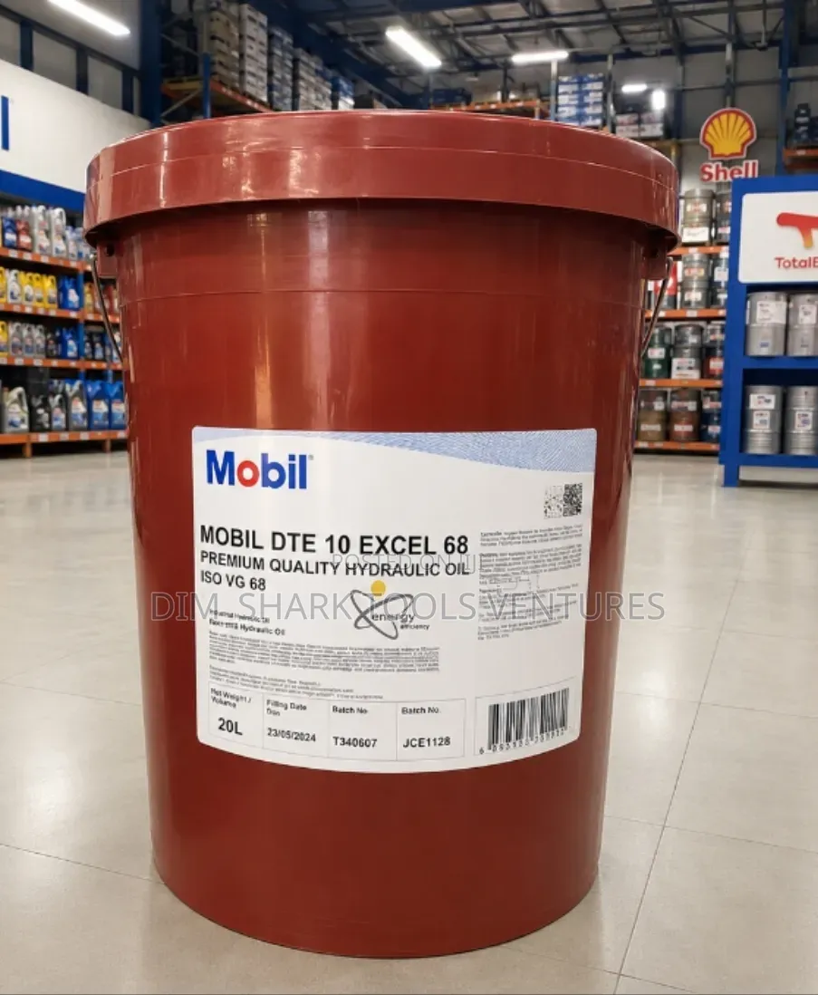 20-Liter Pail of Mobil DTE 10 Excel 68,a Premium Quality Hydraulic Oil