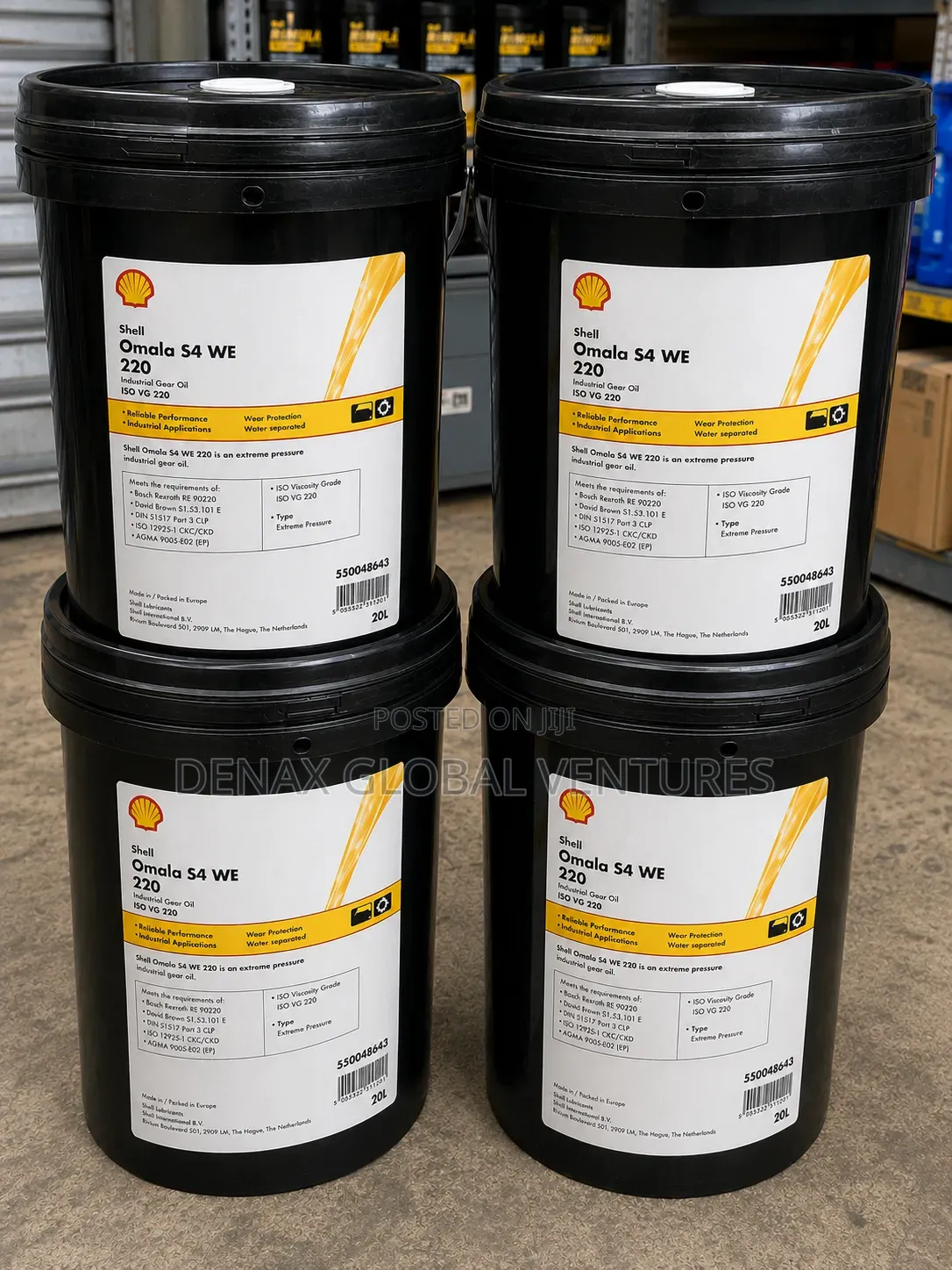 Shell Omala S4 WE 220 Heavy-Duty Gear Oil 20L