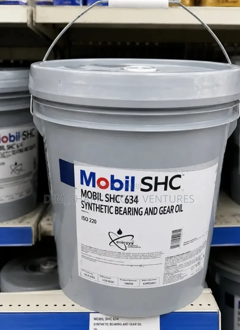 19-Liter Pail of Mobil SHC 634 Synthetic Bearing and Gear Oil
